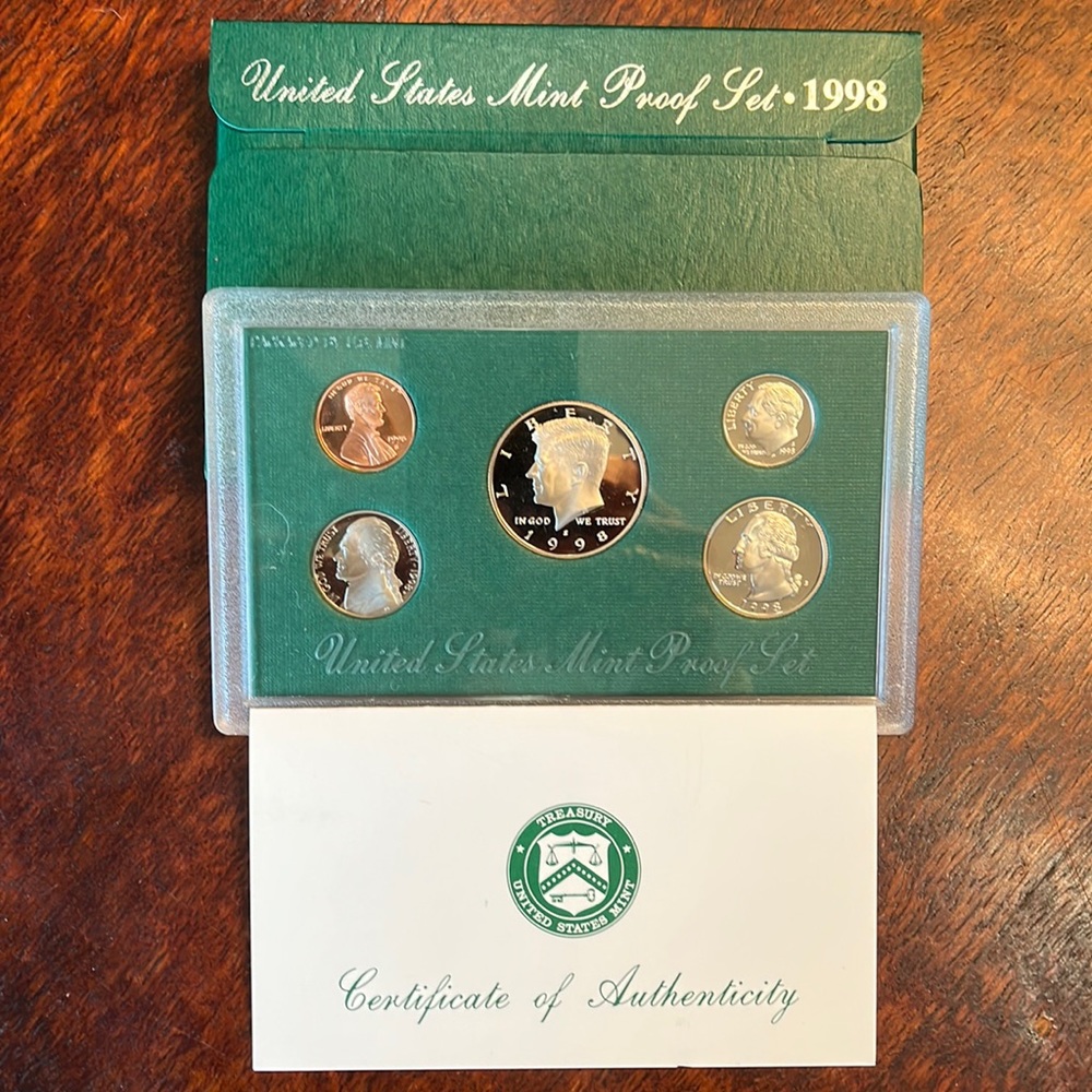 US Mint Proof Set 1998